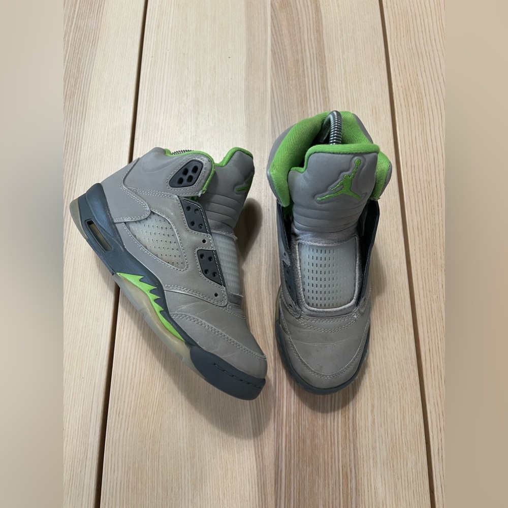 Nike Air Jordan 5 V “Green‎ Bean” GS Shoes DQ3734-003 Size 4.5Y
